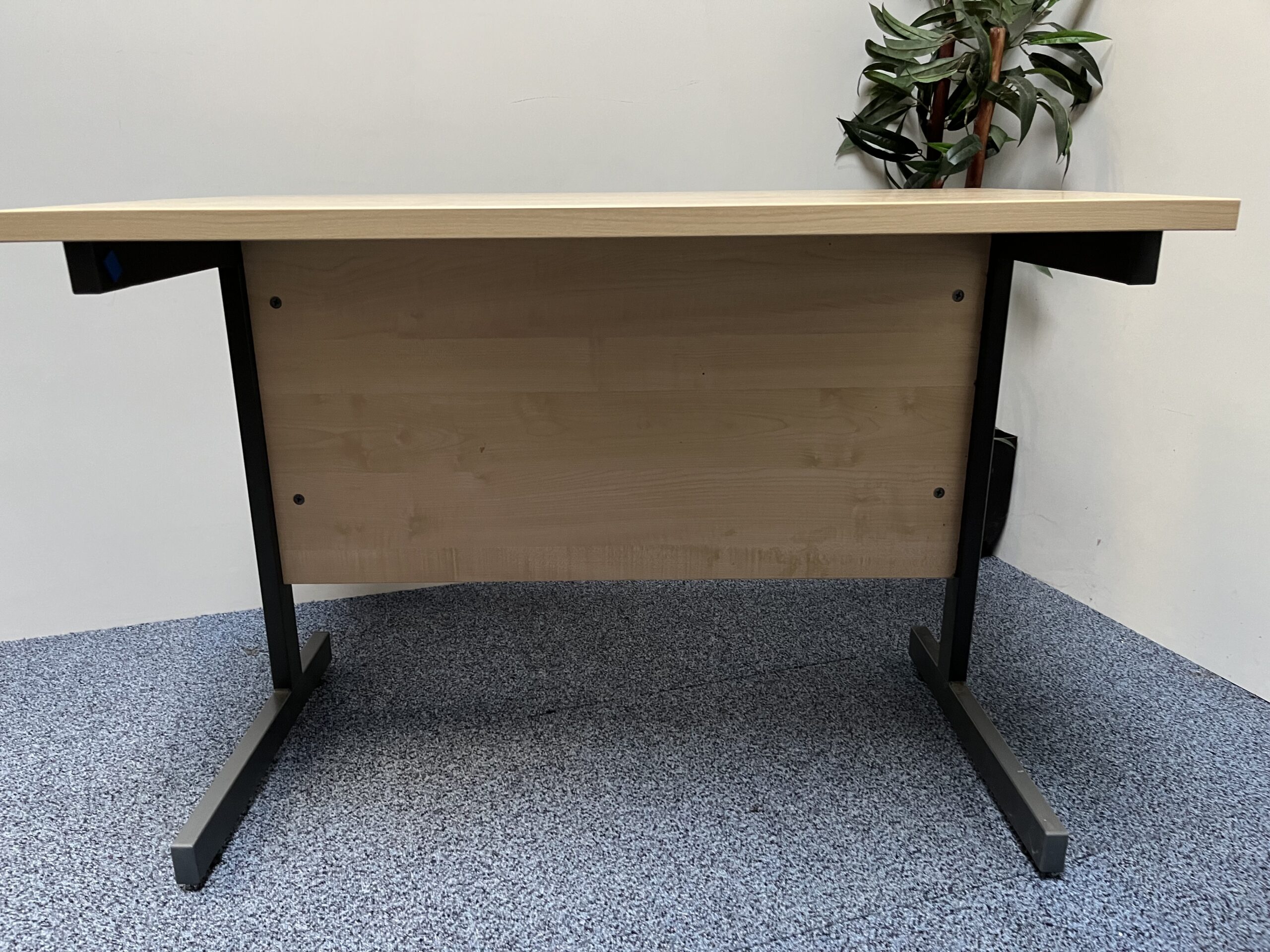 Homeworking Desk 1000mm x 600mm Maple Mfc - Image 7