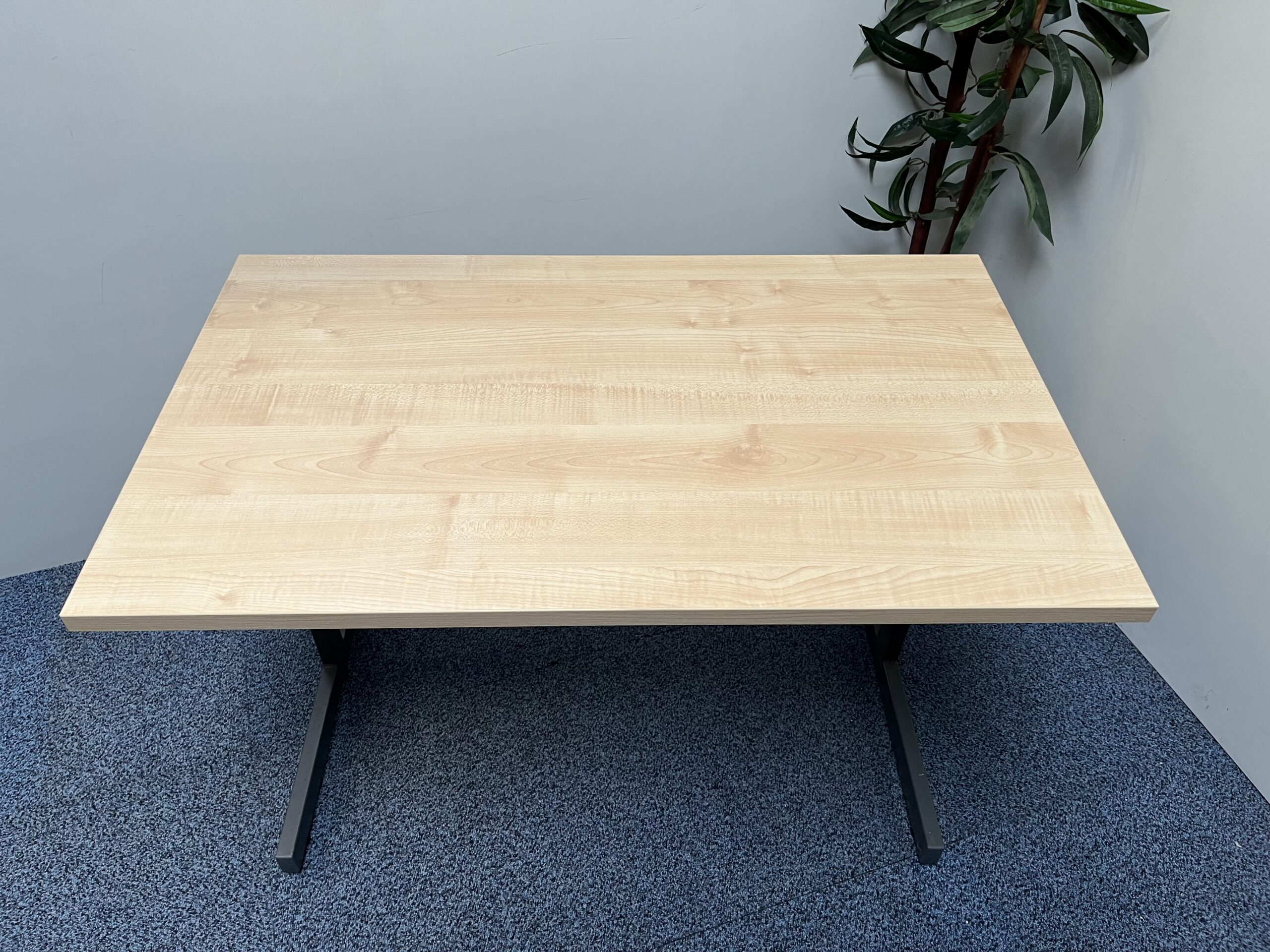 Homeworking Desk 1000mm x 600mm Maple Mfc - Image 8