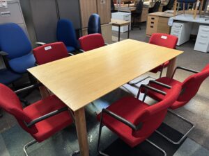 Rectangular Table 1600mm x 900mm Oak Veneer