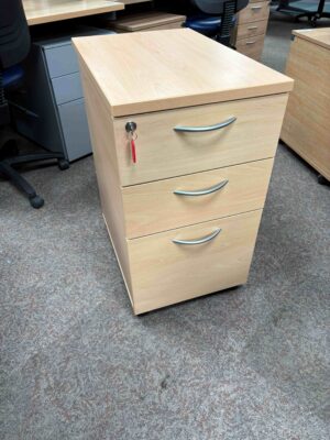 S108 Desk high drawer pack, 3 drawer